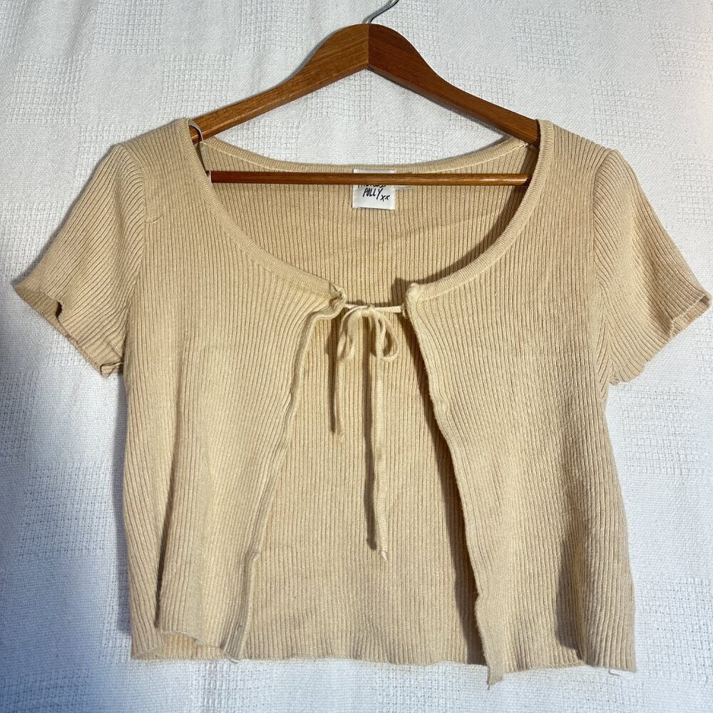 Princess Polly Tan Rib Knit Top - Picture 4 of 4